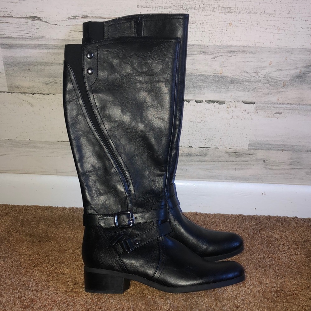 Unisa Treece Knee High Boots, Women's Size 10 M, Black MSRP $100